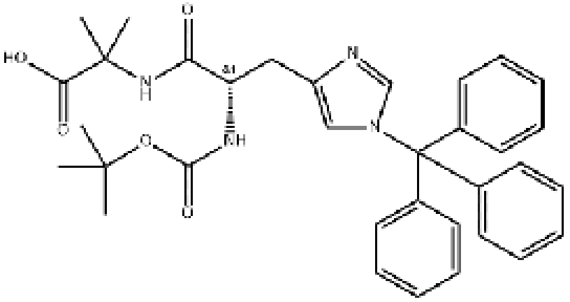 N-BOC-N'-三苯甲基-L-组氨酰-2-甲基丙氨酸(司美格鲁肽二肽修饰剂)