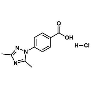 4-(3,5-二甲基-1H-1,2,4-三唑-1-基)苯甲酸盐酸盐