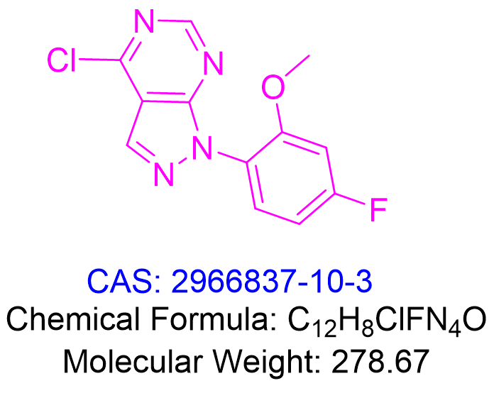 4-chloro-1-(4-fluoro-2-methoxyphenyl)-1H-pyrazolo[3,4-d]pyrimidine