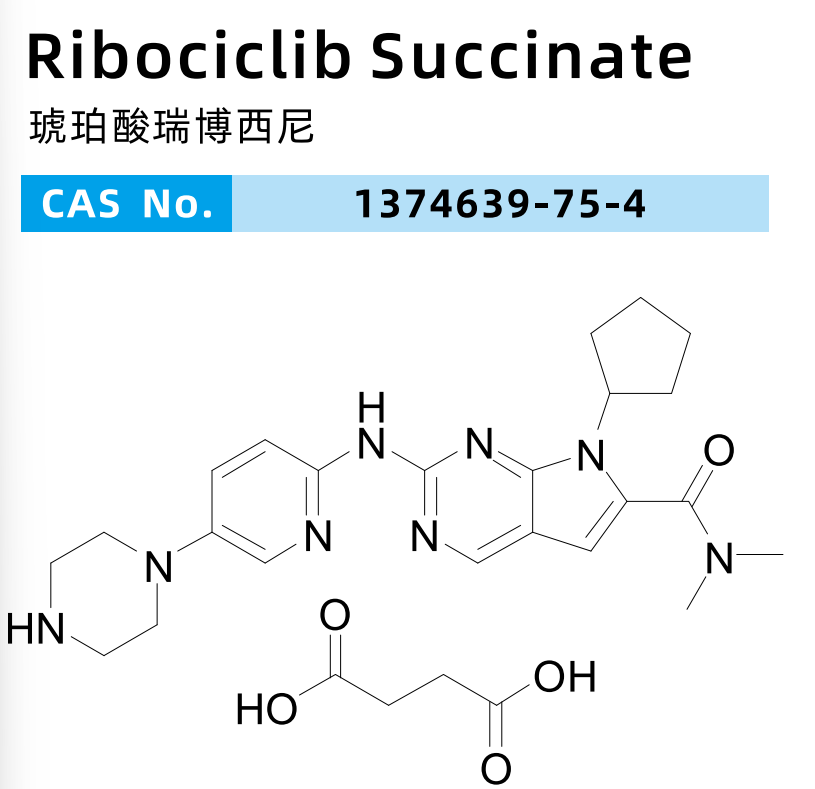 瑞博西尼琥珀酸盐瑞柏司可里布(RIBOCICLIBLEE011)琥珀酸盐;LEE011琥珀酸盐;琥珀酸瑞波西利;瑞博西尼琥珀酸盐;琥珀酸瑞博西尼;;