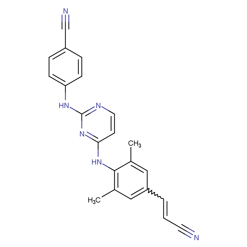 (E)-4-((4-((4-(2-氰基乙烯基)-2,6-二甲基苯基) 氨基)嘧啶-2-基)氨基)苯甲腈