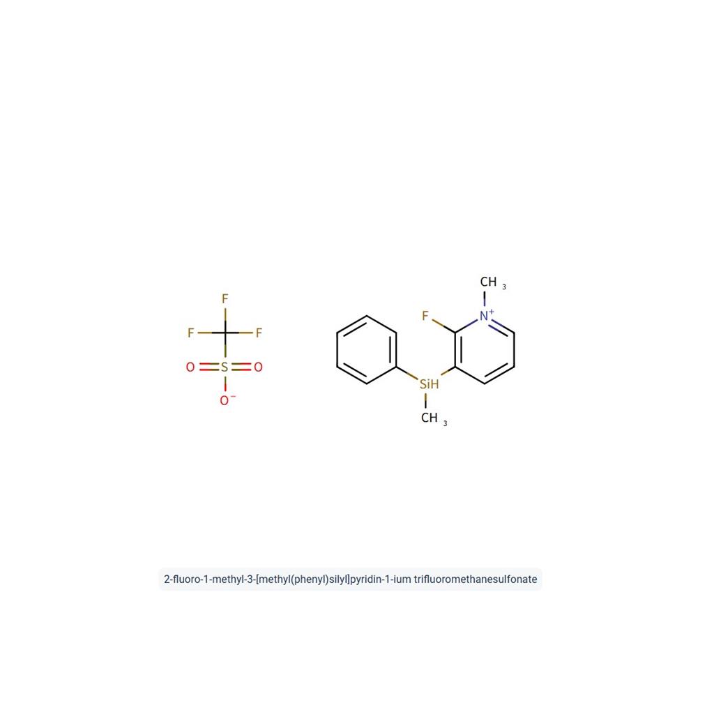 2-氟-1-甲基-3-[甲基（苯基）甲硅烷基]吡啶-1-鎓三氟甲磺酸酯