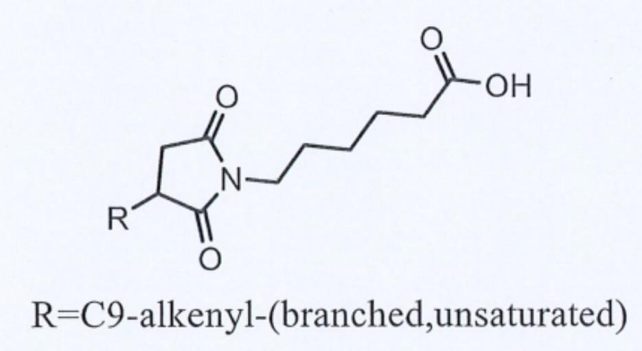 6-[3-C9-烷基-(支鏈，不飽和)-2,5-二氧吡咯烷-1-基]己酸