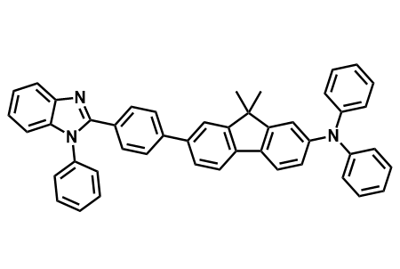 9,9-二甲基-N,N-二苯基-7-[4-(1-苯基-1H-苯并[d]咪唑-2-基)苯基]-9H-芴-2-胺