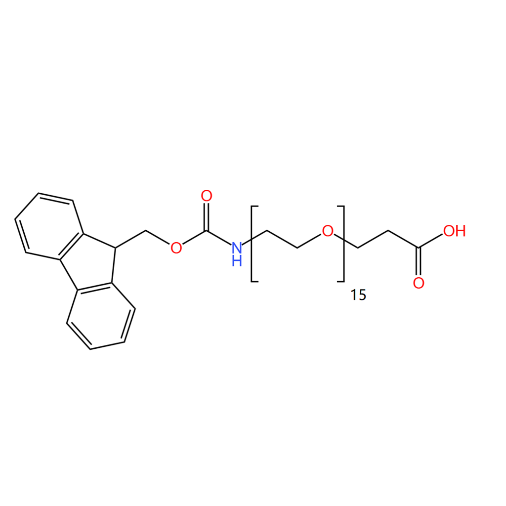 9-芴甲氧羰基-氨基-十五乙二醇-丙酸  98%
