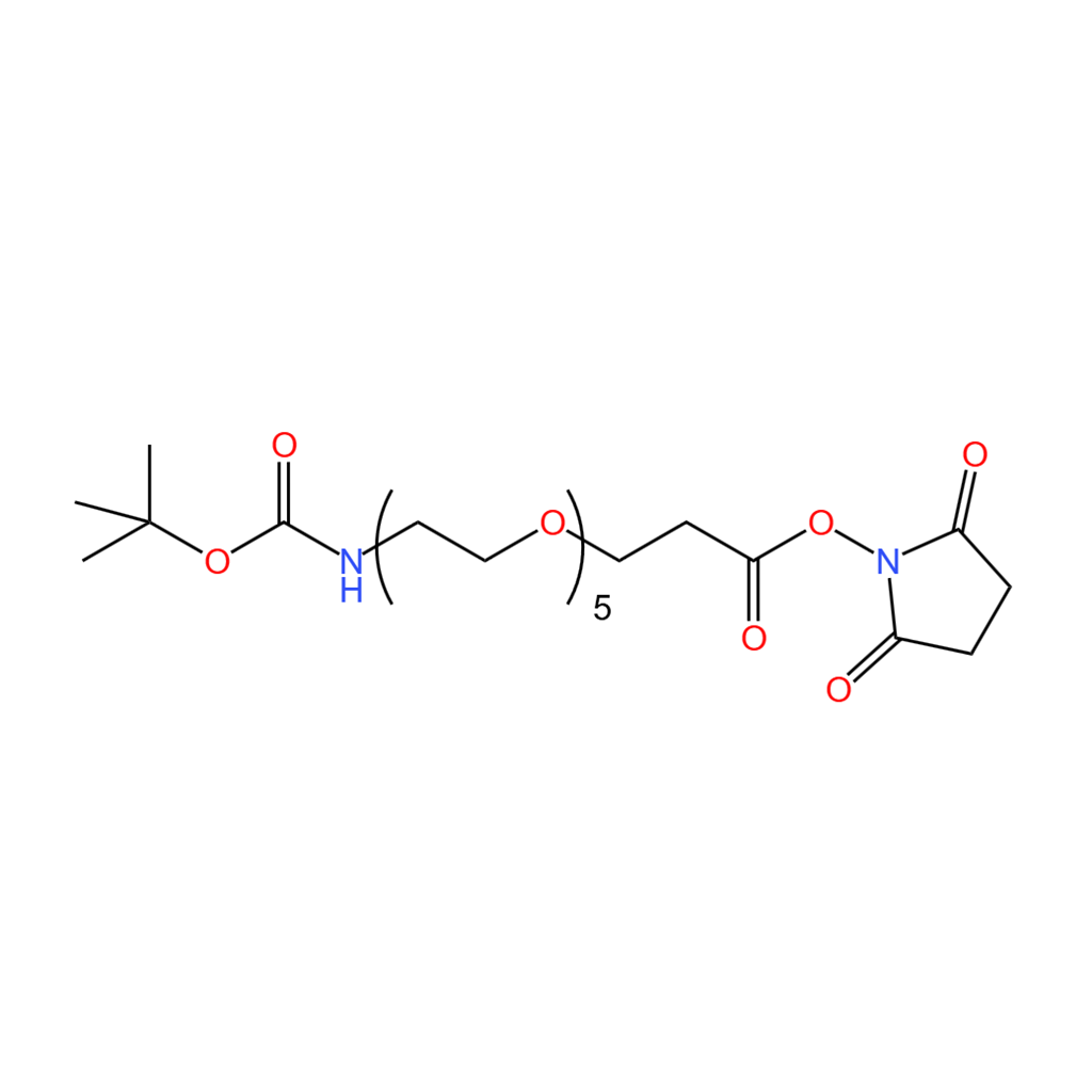 叔丁基-氨基-五乙二醇-丙酸琥珀酰亚胺酯  98%