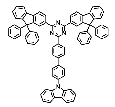 9-(4'-[4,6-双(9,9-二苯基-9H-芴-2-基)-1,3,5-三嗪-2-基]-[1,1'-联苯]-4-基)-9H-咔唑