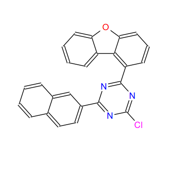 2-氯-4-(二苯并[b,d]呋喃-1-基)-6-(萘-2-基)-1,3,5-三嗪