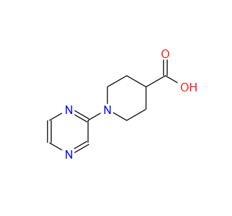 606104-21-6；1-(2-吡嗪基)-4-哌啶甲酸；4-Piperidinecarboxylicacid,1-pyrazinyl-(9CI)