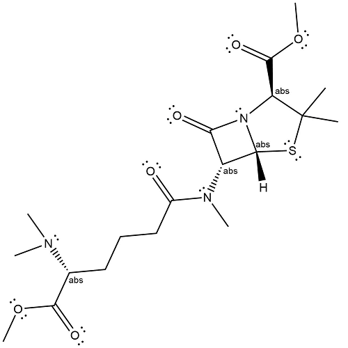 c14h21n3o6s lewis structure