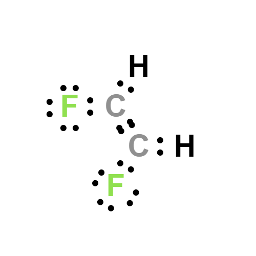 c2h2f2 lewis structure