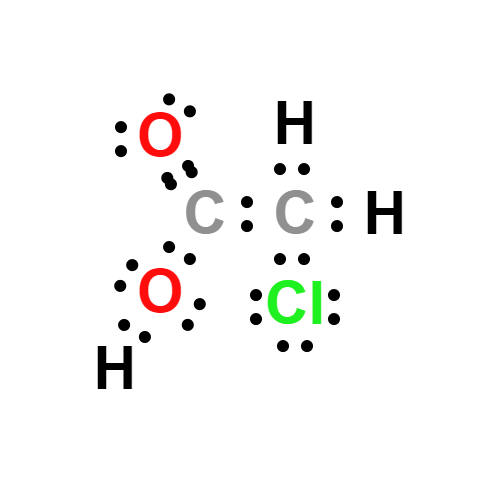 c2h3clo2 lewis structure