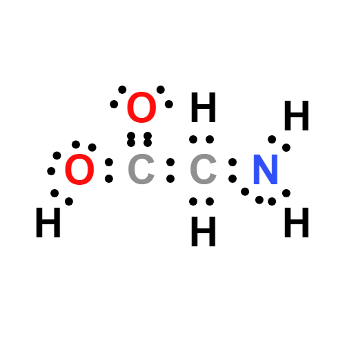 c2h5no2 lewis structure