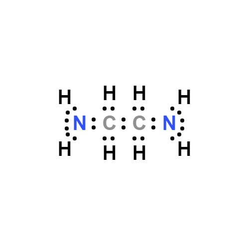 c2h8n2 lewis structure