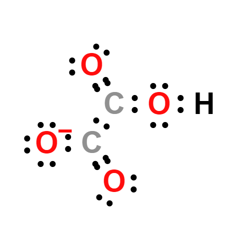 c2ho4- lewis structure