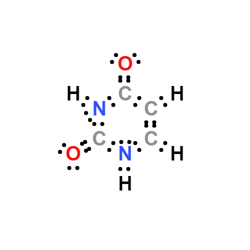 c4h4n2o2 lewis structure