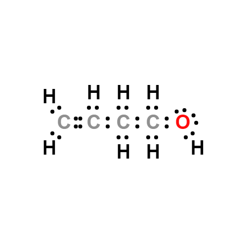 c4h8o lewis structure