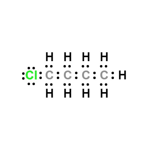 c4h9cl lewis structure