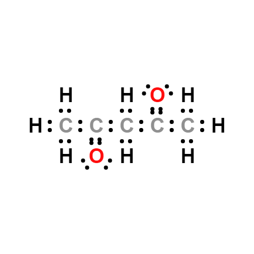 c5h8o2 lewis structure