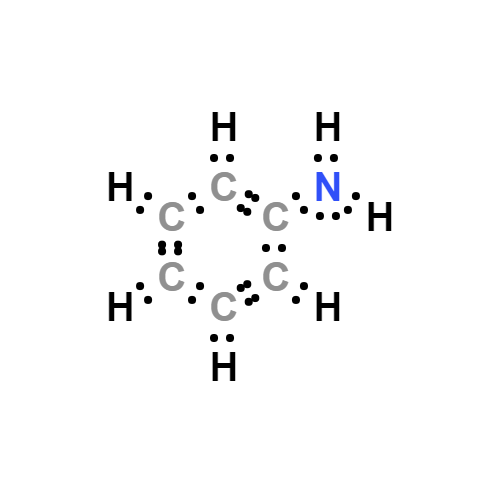 c6h5nh2 lewis structure