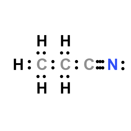 ch3ch2cn lewis structure